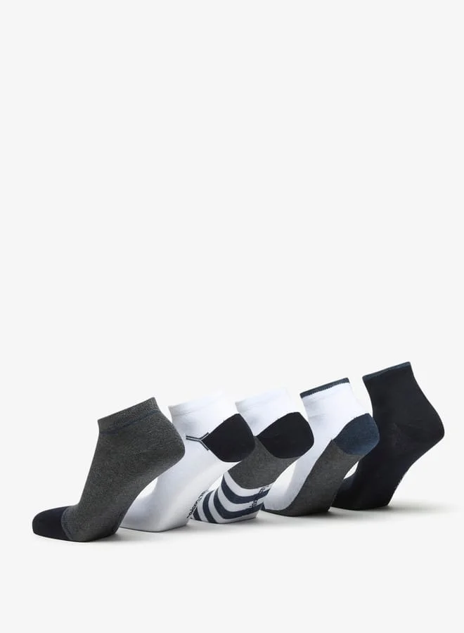 Lee Cooper Men's Assorted Ankle Length Socks - Set of 5