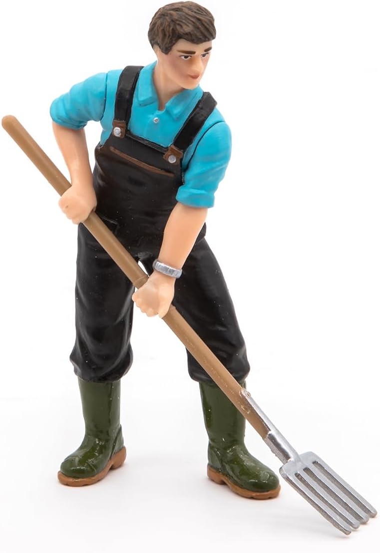 Papo HandPainted  Figurine Farmyard Friends Gardener 39216  Collectible  for Children  Suitable for Boys and Girls  from 3 Years Old - Image 5
