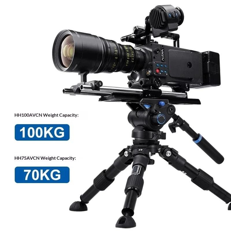 Benro Hh100avcn Aluminum Hi-Hat Mini Tripod for Video, 100kg Load, Camera Stand Bracket - Image 3