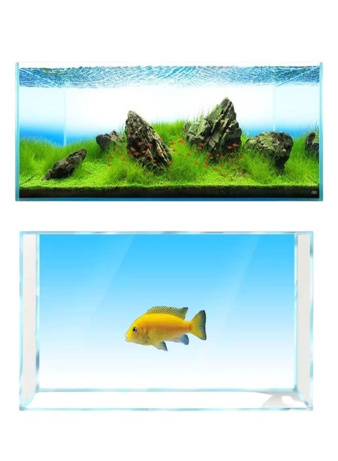 VAYINATO® Sky Blue (60 * 120 cm) Gradient Aquarium Fish Tank Background - Natural Look Aquarium Poster - Easy to Apply | Simple Wallpaper Fish Tank Backdrop Decorations - Image 1