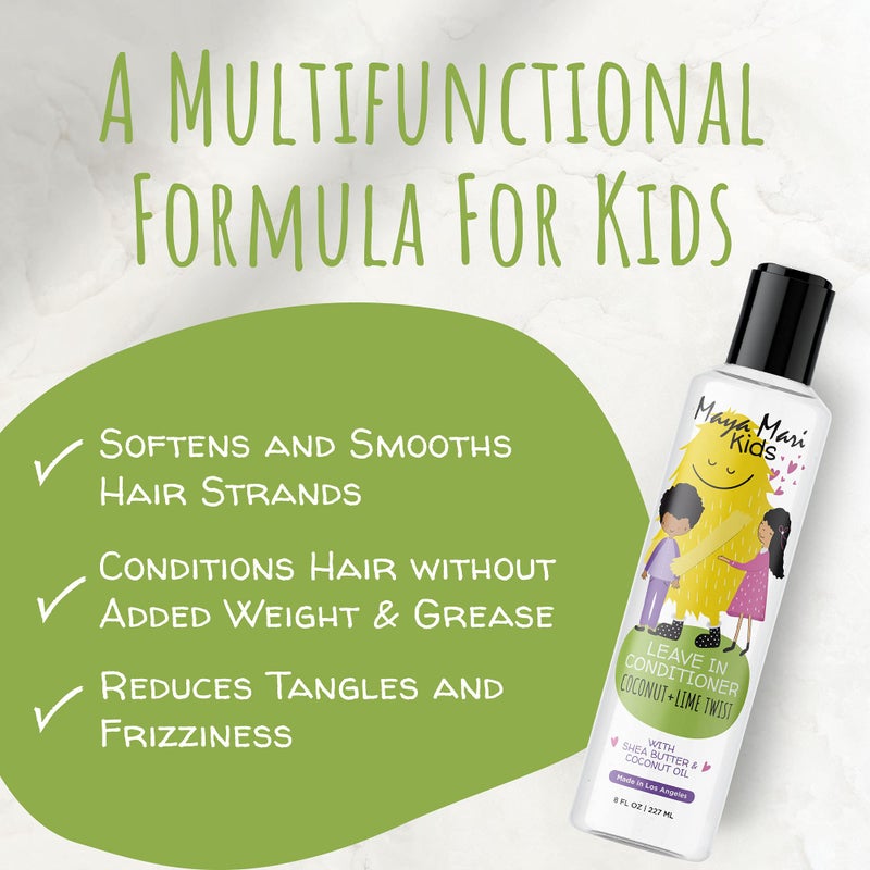 MAYA MARI Kids Leave In Conditioner and Hair Detangler | Sulfate Free Curly Hair Products | Gentle Curl Treatment for Toddlers and Babies, 8 Oz - Image 4