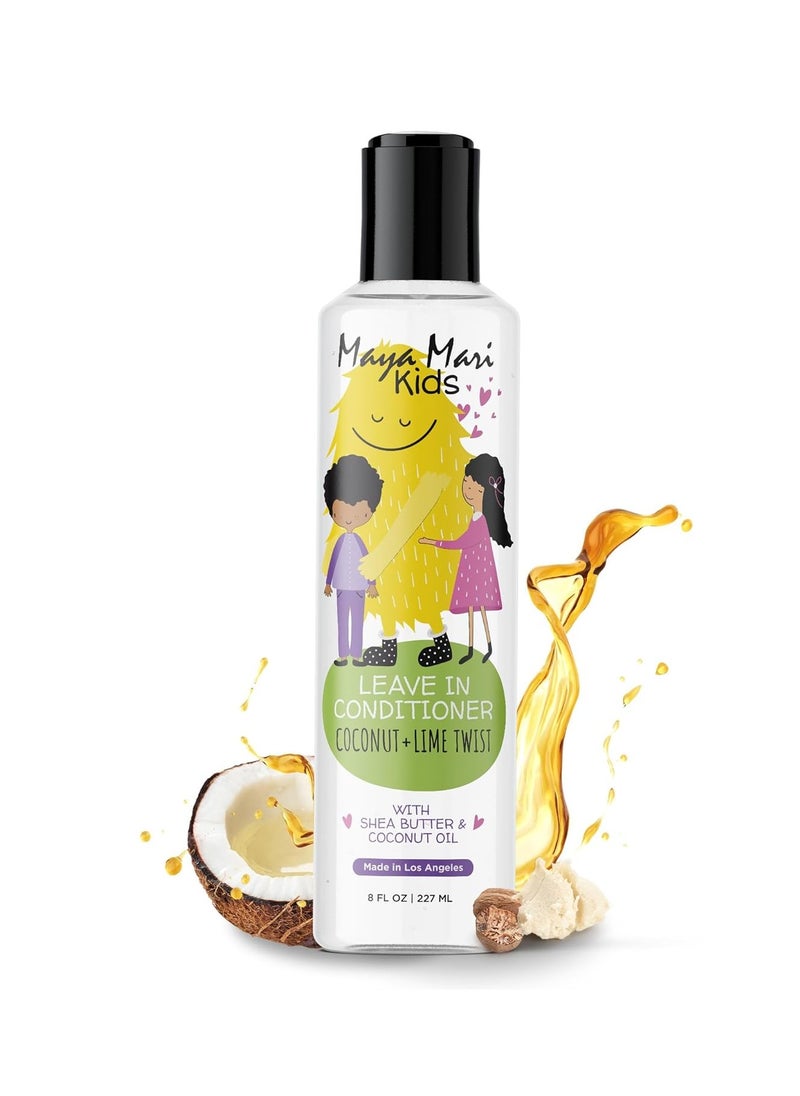 MAYA MARI Kids Leave-in Conditioner With Coconut Oil, Shea Butter, and Marula Oil, Coconut and Lime Twist, 8 oz  - Image 1