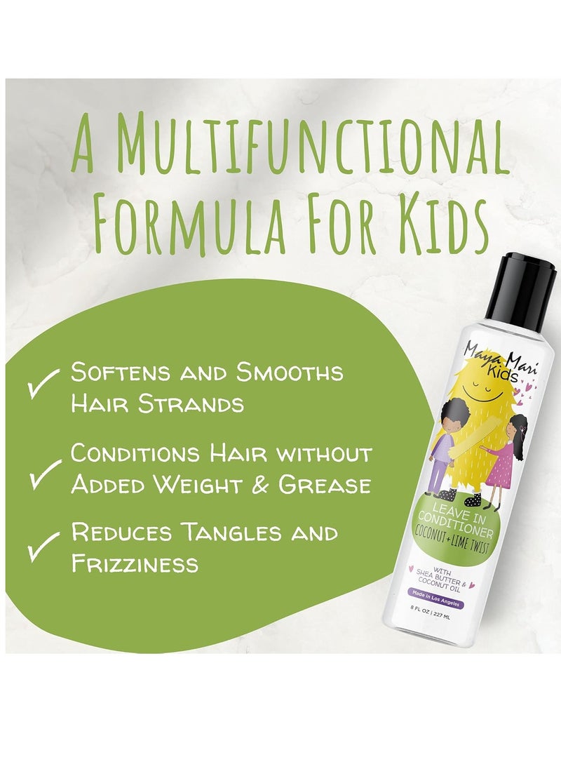 MAYA MARI Kids Leave-in Conditioner With Coconut Oil, Shea Butter, and Marula Oil, Coconut and Lime Twist, 8 oz  - Image 5