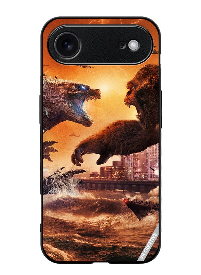 Protective Case Cover For Apple iPhone 17 Air Godzilla Vs Kong Design Multicolour