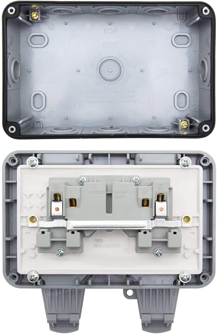 Reliable Waterproof Outdoor Double Socket - Image 4