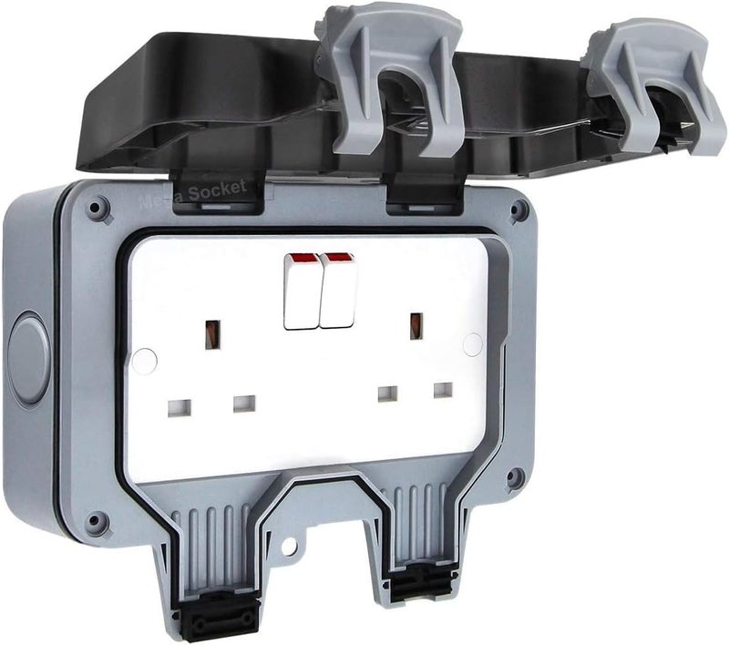 Reliable Waterproof Outdoor Double Socket - Image 1