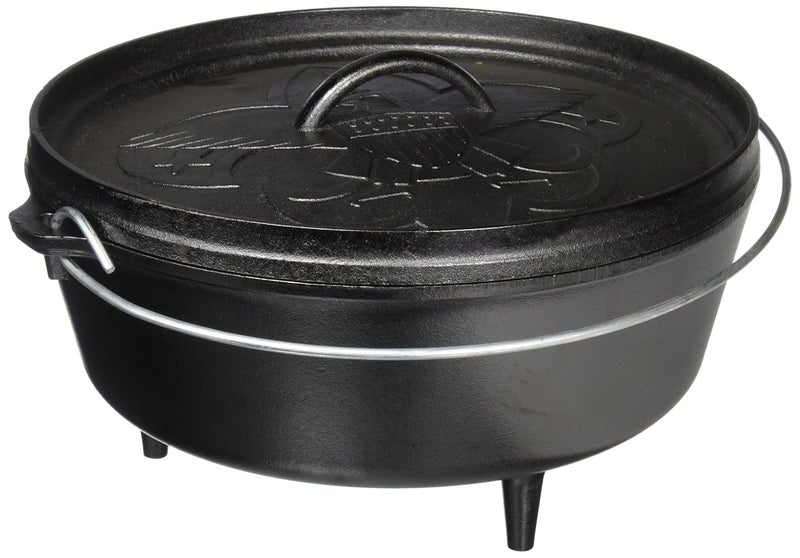 Lodge L12CO3BS Boy Scouts of America Cast Iron Camp Dutch Oven PreSeasoned 6Quart Black