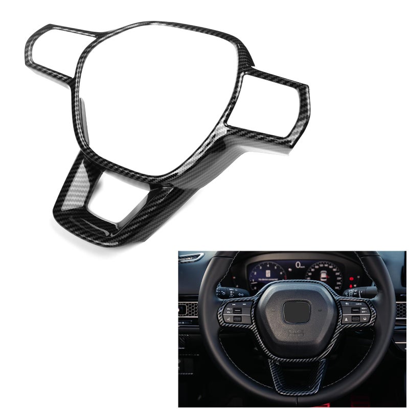 Thenice for 11th Gen Civic Accessories Interior Decoration fTrims Compatible with Honda Civic 2022-2026, CR-V/HR-V/Accord 2023-2026 -Carbon Fiber Grain - Image 1