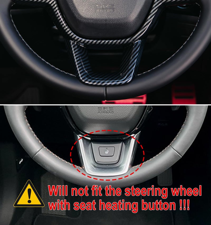 Thenice for 11th Gen Civic Accessories Interior Decoration fTrims Compatible with Honda Civic 2022-2026, CR-V/HR-V/Accord 2023-2026 -Carbon Fiber Grain - Image 4