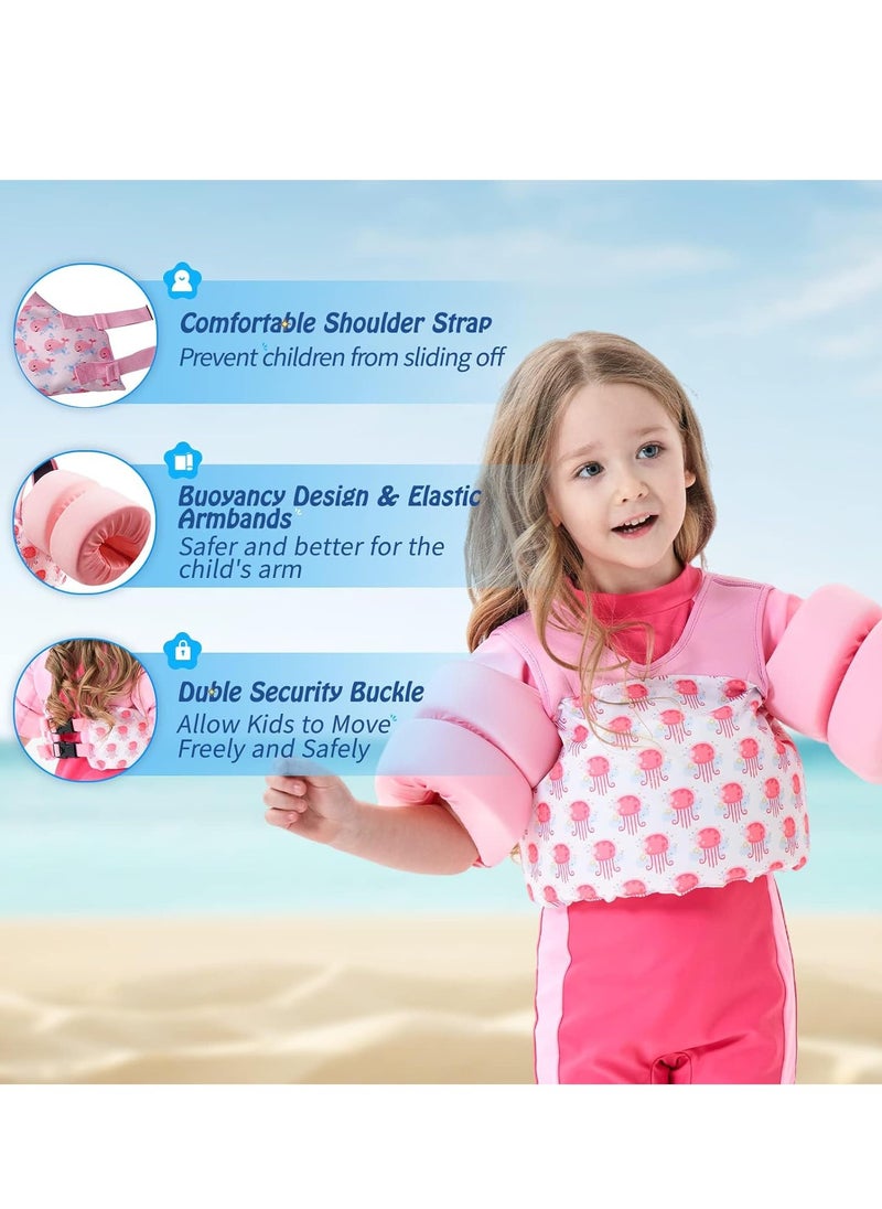 null - Swim Vest Float for Girls and Boys Floaties for Learn Swiming Training, Infant Safety Aid Jacket, Pool Jackets with Arm Water Wing for 2-8 Years Old - Image 1