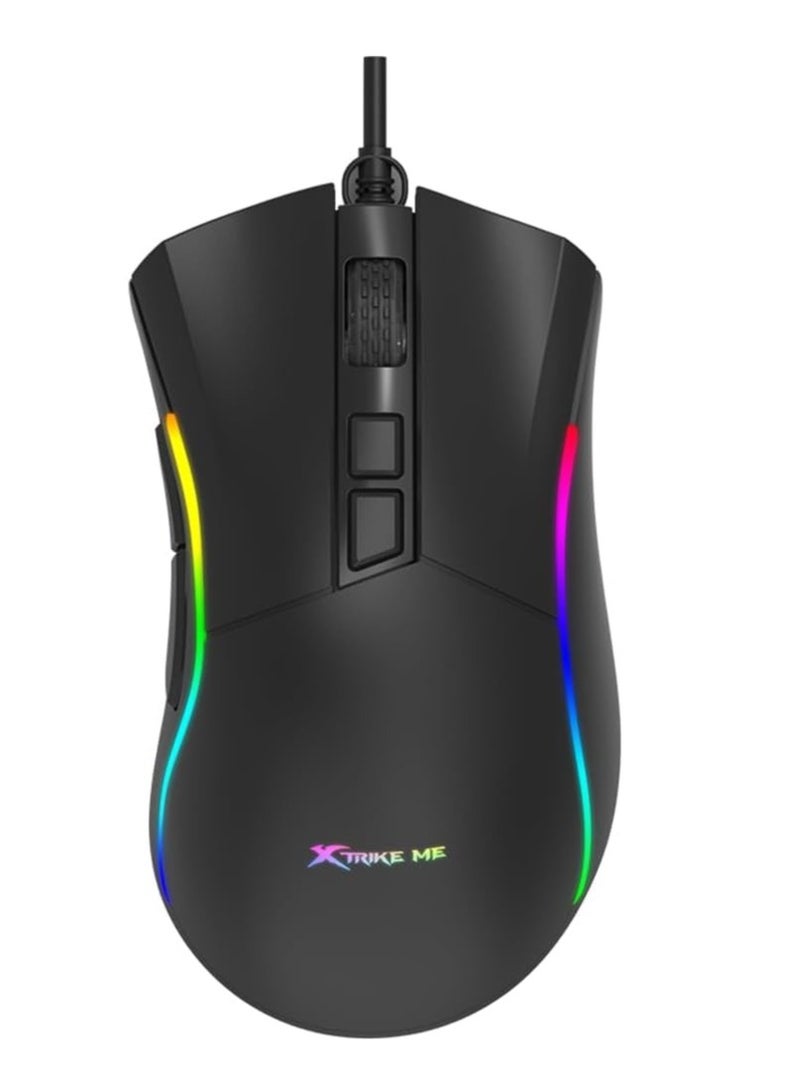 إكسترايك-مي ماوس الألعاب GM-226 RGB ماوس الألعاب مع مستشعر بصري 7200 نقطة في البوصة و7 أزرار قابلة للبرمجة - Image 2