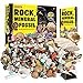 XX Rocks Minerals Fossils Collection for Kids 250 Real Gemstones and Crystals Rock Identification Kit Includes Display Case Genuine Fossils Geodes Great Geology Science Gift for Boys Girls - Image 2