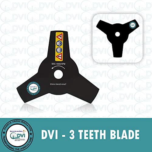 DVI Heavy Duty 3T Blade(10" INCH) for Brush Cutter|Grass Trimmer|Crop Reaper Suitable for 2/4 Stroke Used for Cutting Bushes,Grass and Weeds (Made in India) - Image 4