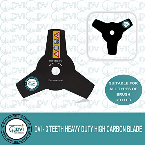 DVI Heavy Duty 3T Blade(10" INCH) for Brush Cutter|Grass Trimmer|Crop Reaper Suitable for 2/4 Stroke Used for Cutting Bushes,Grass and Weeds (Made in India) - Image 2