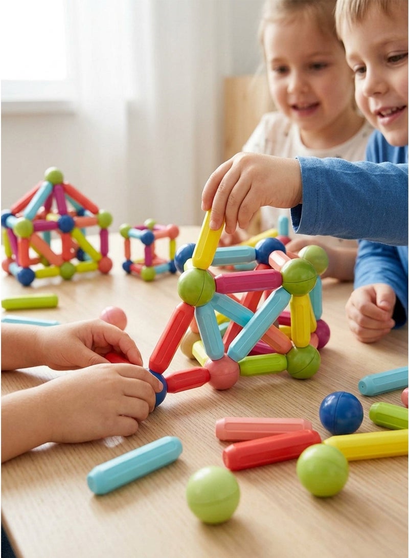 Magnetic Building Blocks Set – 42 Pieces Educational Construction Toy for Kids (Ages 3-13) - Image 2