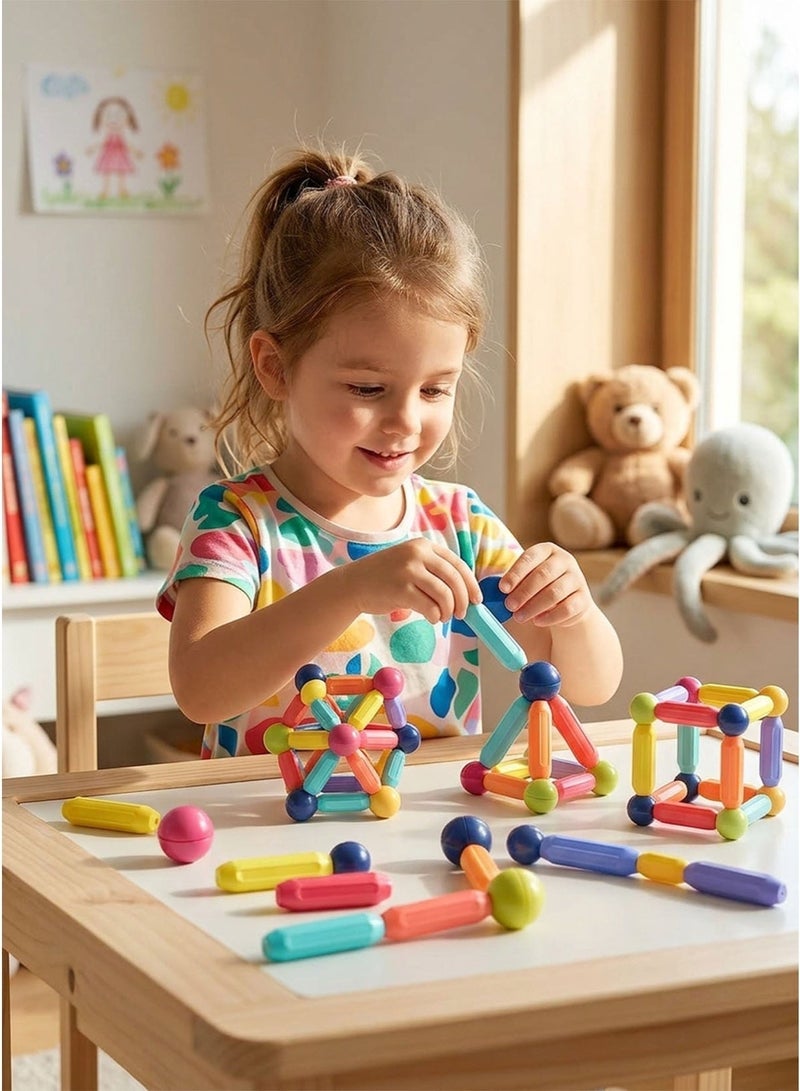 Magnetic Building Blocks Set – 42 Pieces Educational Construction Toy for Kids (Ages 3-13) - Image 4