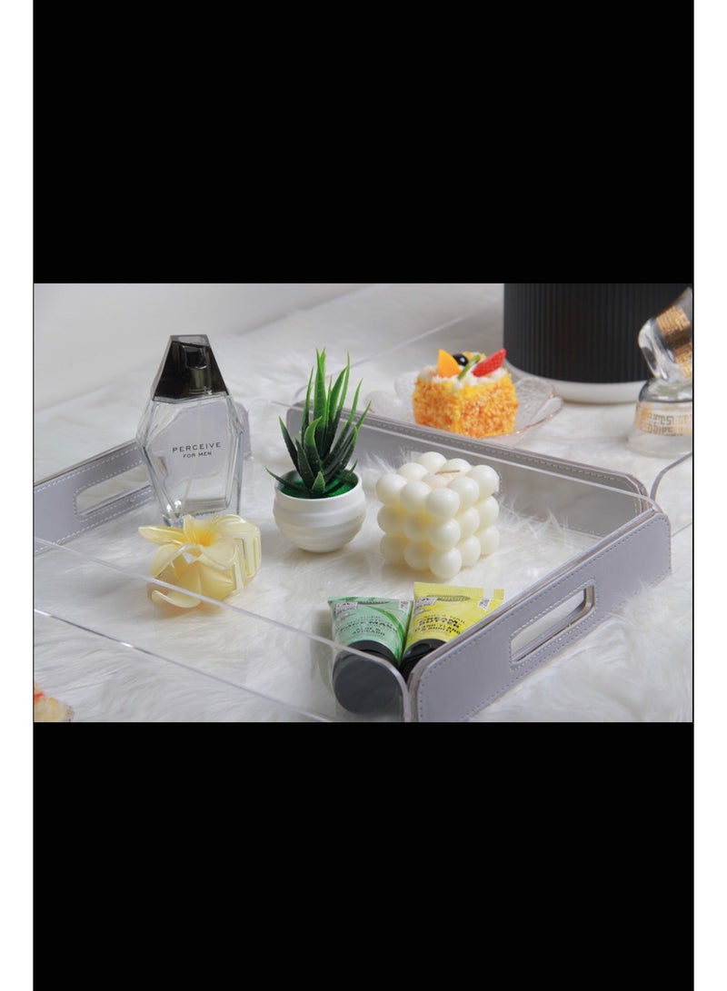 A set of multi-use serving trays