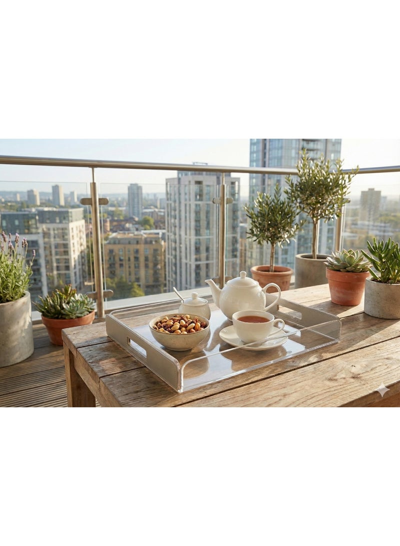 A set of multi-use serving trays