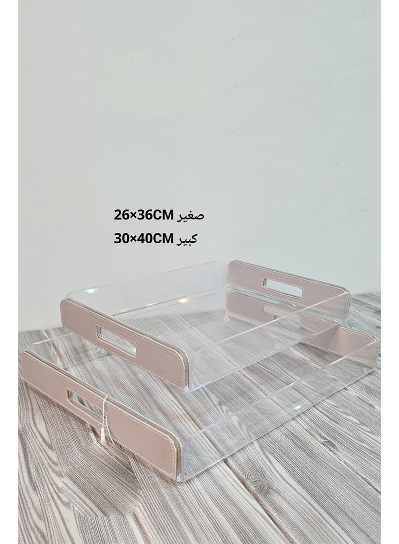 A set of multi-use serving trays