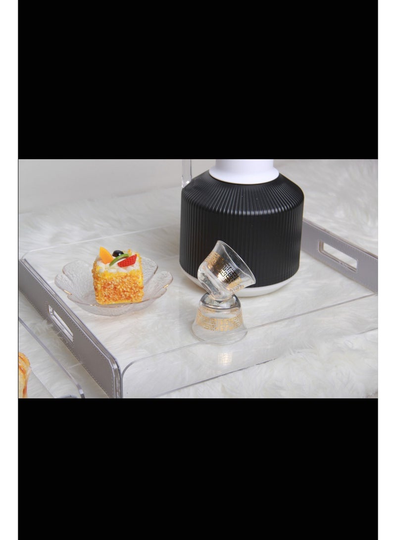 A set of multi-use serving trays