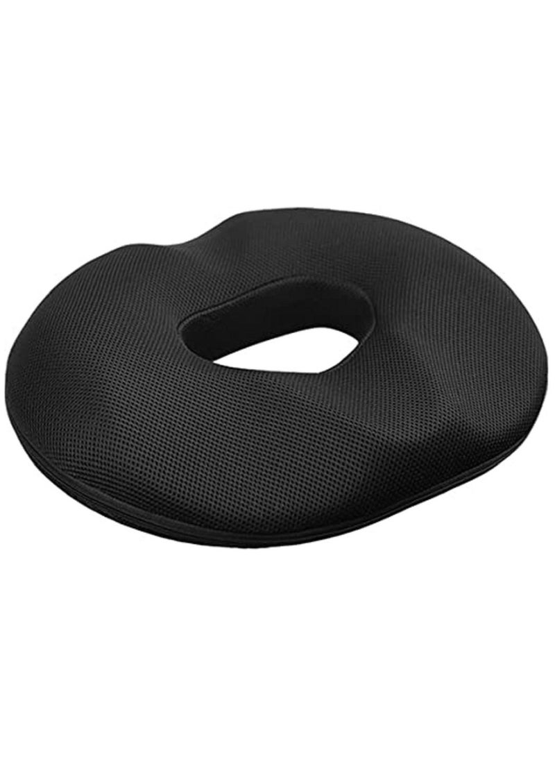 وسادة مقعد طبية لتقويم العظام لتخفيف آلام البواسير وعظم الذنب، وسادة مريحة لعظم العصعص مناسبة لكرسي المكتب والسيارة والمنزل، مصنوعة من رغوة الذاكرة المسامية، توفر دعمًا للوضعية الصحيحة لأسفل الظهر وتخفف من آلام عرق النسا. - Image 1