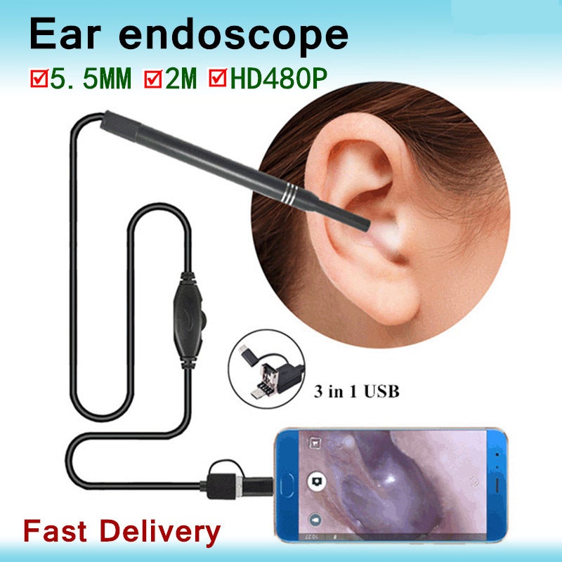 Visual Earwax Cleaning Tool Camera Otoscope Ear Endoscopes - Image 2