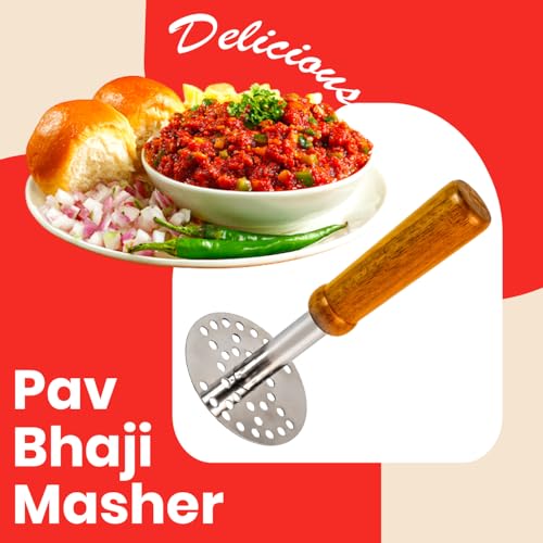 Oblivion Combo of Steel Potato Masher & Power-Free Blender – Easy-to-Use Manual Kitchen Tools for Mashing, Blending, and Cooking | Essential Set for Smoothies, Sauces, and Mashed Potatoes - Image 5