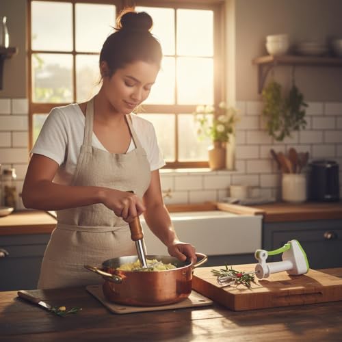 Oblivion Combo of Steel Potato Masher & Power-Free Blender – Easy-to-Use Manual Kitchen Tools for Mashing, Blending, and Cooking | Essential Set for Smoothies, Sauces, and Mashed Potatoes - Image 3