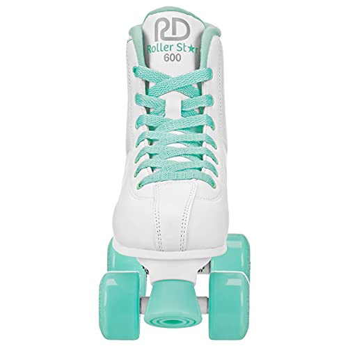 Roller Derby Roller Star 600 Women's Roller Skates - White/Mint - Size 07 - Image 3