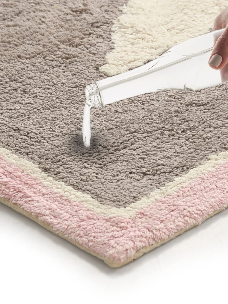 SASHAA WORLD Star Patterned Bathmat, Ultra Soft and Absorbent Bathroom Bathmat with Anti-Skid Latex Backing, Modern Design, Plush Comfort | Ideal for Stylish Bathroom Décor |50x80cm - Image 3