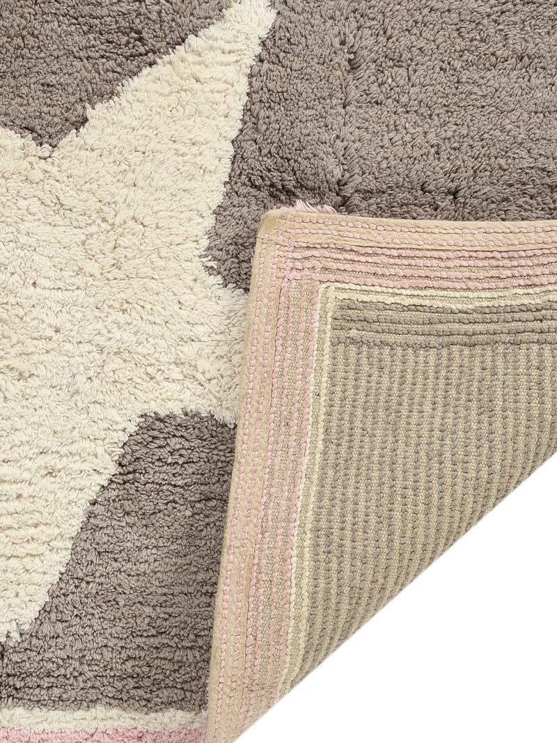 SASHAA WORLD Star Patterned Bathmat, Ultra Soft and Absorbent Bathroom Bathmat with Anti-Skid Latex Backing, Modern Design, Plush Comfort | Ideal for Stylish Bathroom Décor |50x80cm - Image 5