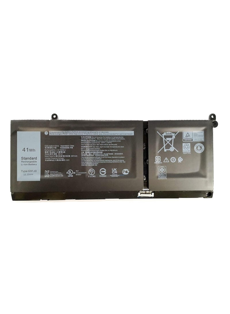 Max Power New Laptop Battery for 11.25V 41Wh 3467mAh G91J0 MGCM5 Replacement Laptop Battery for Dell Latitude 3320 3420 3520 Inspiron 15 3515 3511 3520 5410 2 in 1 - Image 1