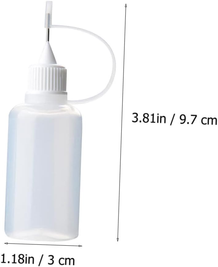MOKKHNB 10pcs Refillable Liquid Glue Bottles Needle Applicator Dispensers for Crafts Squeeze Bottles for Everyday Use for Precision Application - Image 2