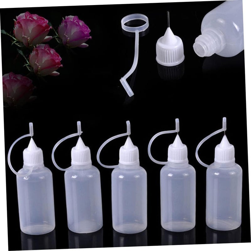 MOKKHNB 10pcs Refillable Liquid Glue Bottles Needle Applicator Dispensers for Crafts Squeeze Bottles for Everyday Use for Precision Application - Image 5
