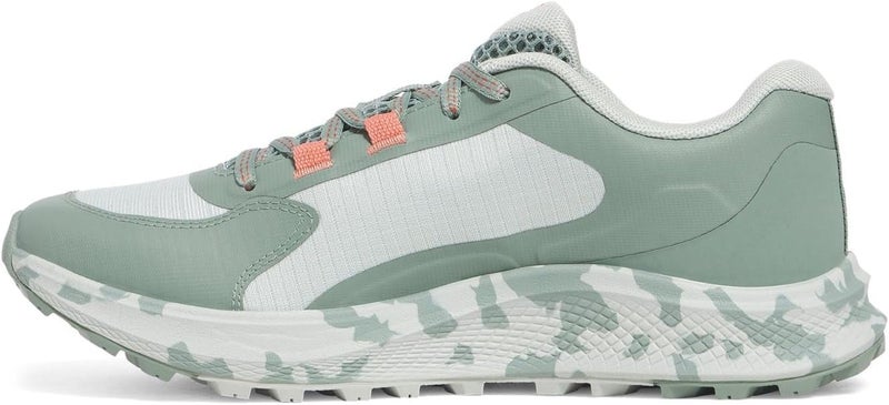 Under Armour Women's Charged Bandit Trail 3 Sneaker - Hydro Green/Silica Green/Blush Orange - Image 3