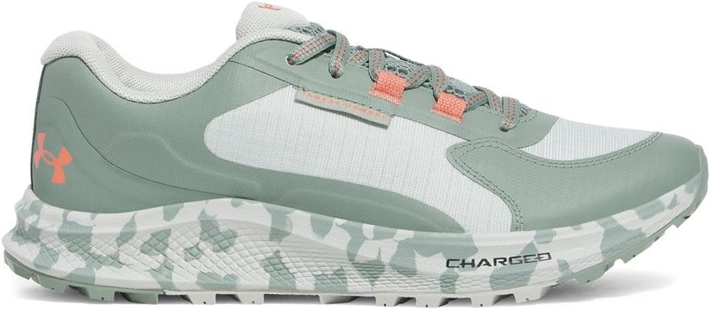 Under Armour Women's Charged Bandit Trail 3 Sneaker - Hydro Green/Silica Green/Blush Orange - Image 2