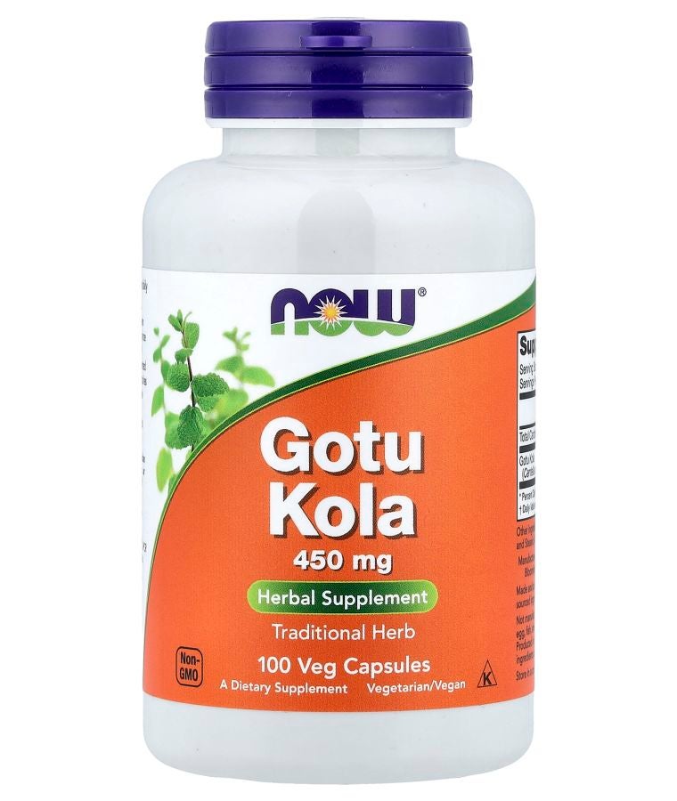 now Gotu Kola 450 mg 100 Veg Capsules
