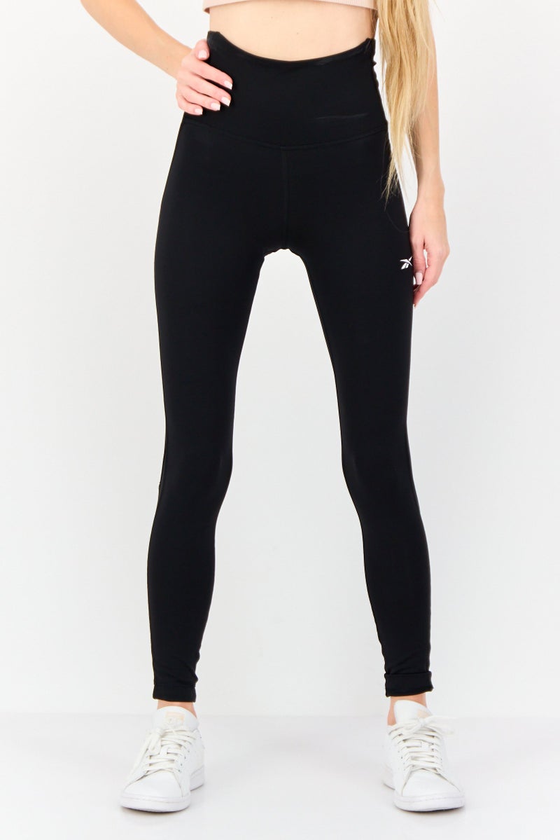 Reebok Women Sportswear Fit High Rise Training Tights, Black  - Image 1