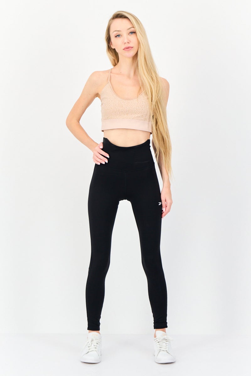 Reebok Women Sportswear Fit High Rise Training Tights, Black  - Image 2