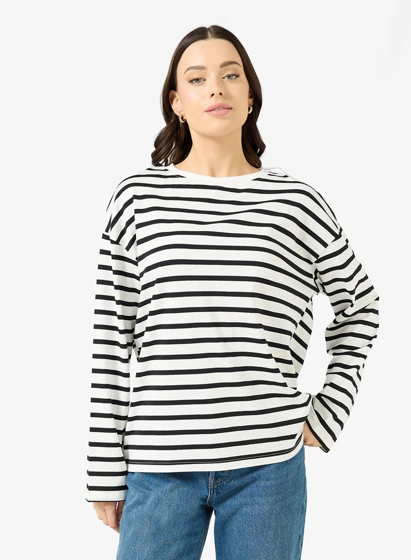 Ginger Long Sleeve Stripe T-shirt