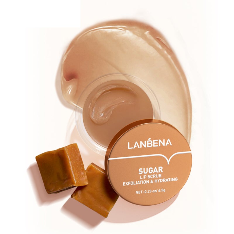 قناع الشفاه LANBENA 6.5 جرام رطب ومُرطب يزيل خطوط الشفاه ويعمل على تنعيم وإزالة الجلد الميت ويُضيء لون الشفاه - Image 1