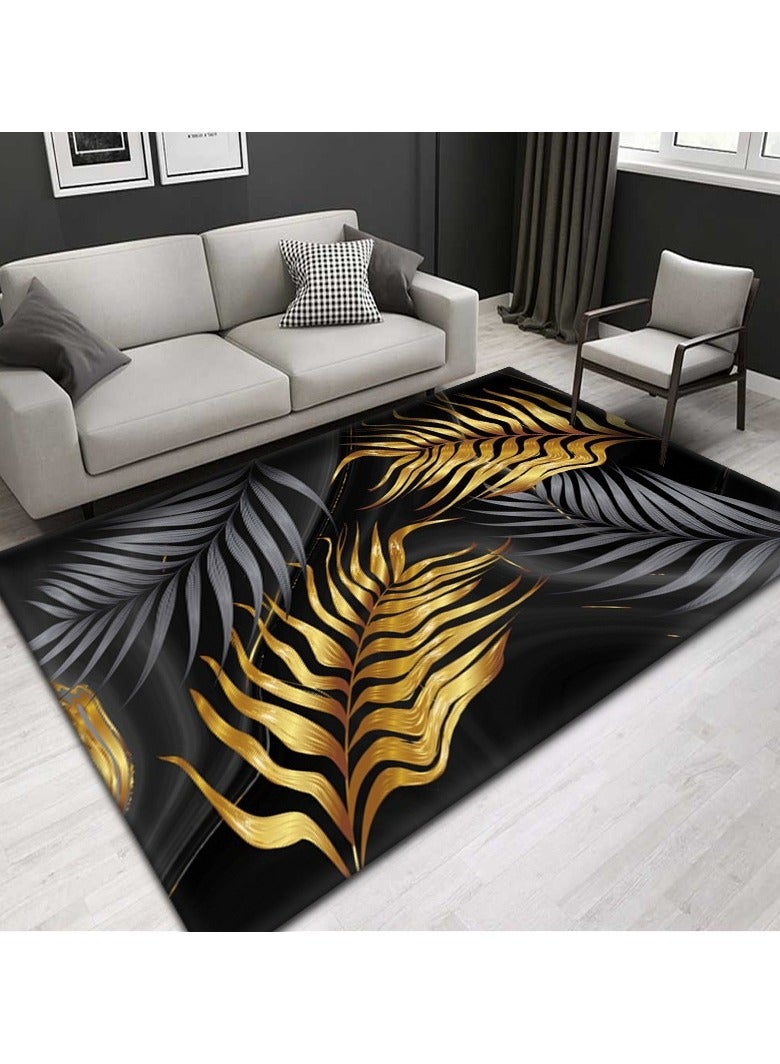 Loquat سجاد منزلي حديث بسيط مستطيل قابل للغسل (سجاد فقط) - Image 1