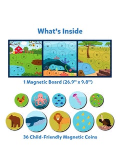 Skillmatics Skillmatics Magnetic Matching Activity - Letters, Numbers & Animals, Preschool Learning Toy & Game for Kids, 35+ Magnetic Pieces, Gifts for Boys & Girls Ages 3, 4, 5, 6  - Image 2