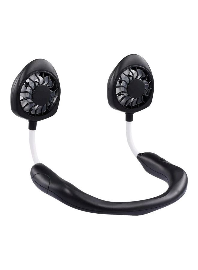 Loquat Portable Hanging Neck Fan C9333B Black - Image 3