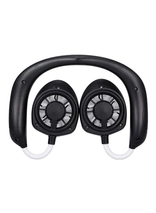 Loquat Portable Hanging Neck Fan C9333B Black - Image 2