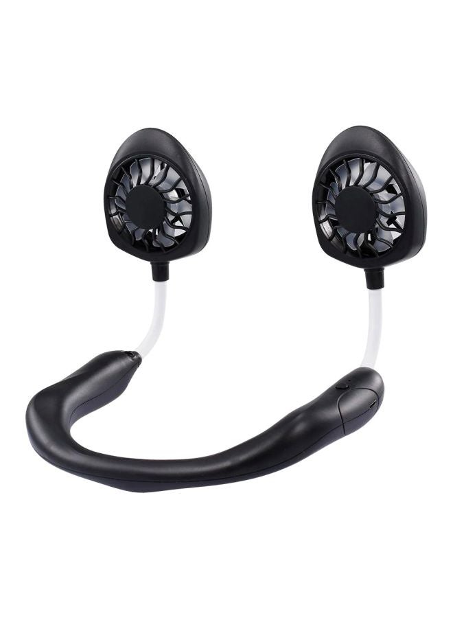 Loquat Portable Hanging Neck Fan C9333B Black - Image 1