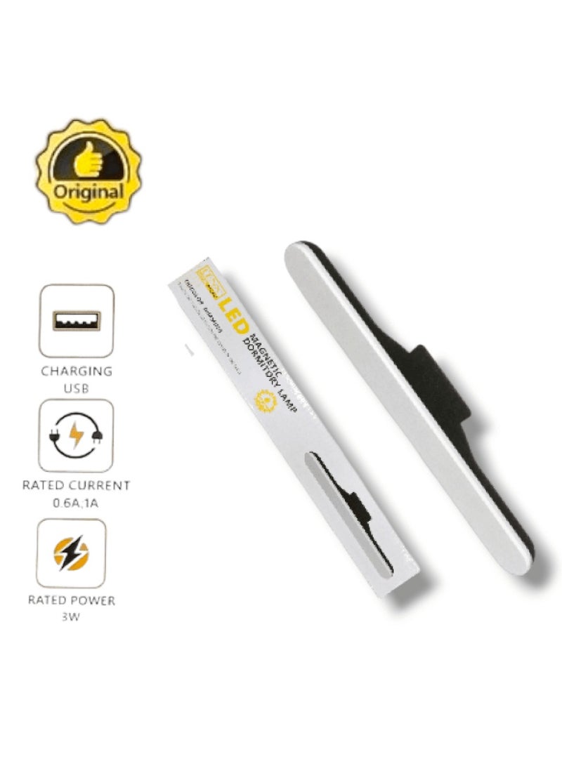 Denx Magnetic LED Home Light, 3-Color Dimmable, 3W USB Charging, Switch - Image 3