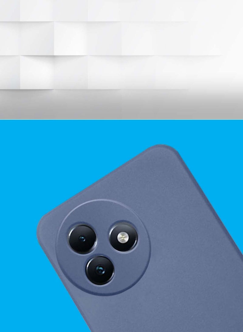 Wtech Itel S24 4G 2024 Premium Liquid Silicone Case Cover Rock Blue - Image 3