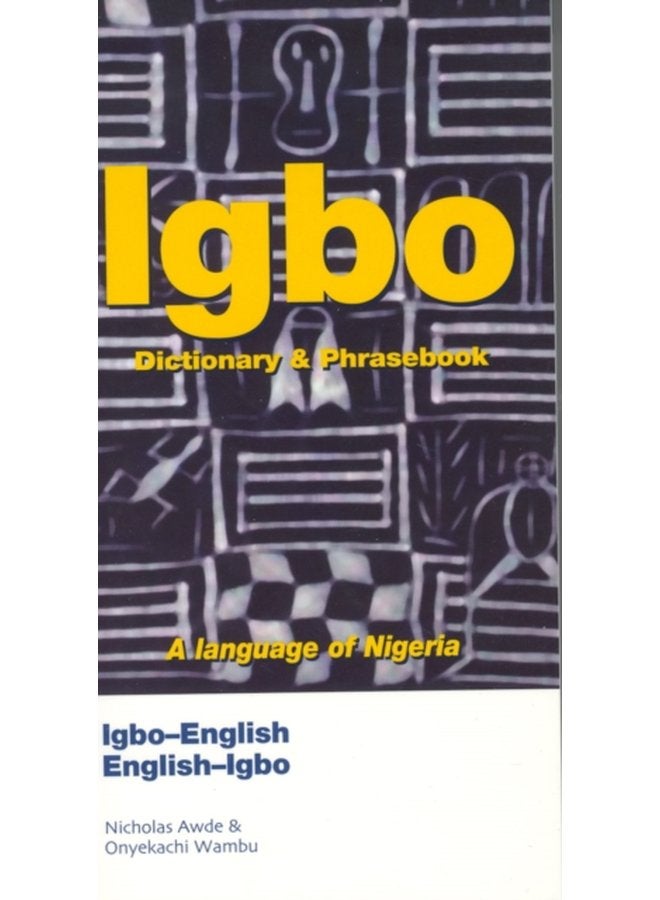Igbo English English Igbo Dictionary Phrasebook - Paperback