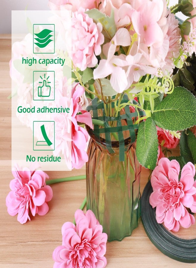 GLAMFIELDS Floral Tape Green, Flower Wrap Adhesive Waterproof Tape for Bouquets 0.25" (60 Yd/180 Ft) - 1 Roll - Image 3